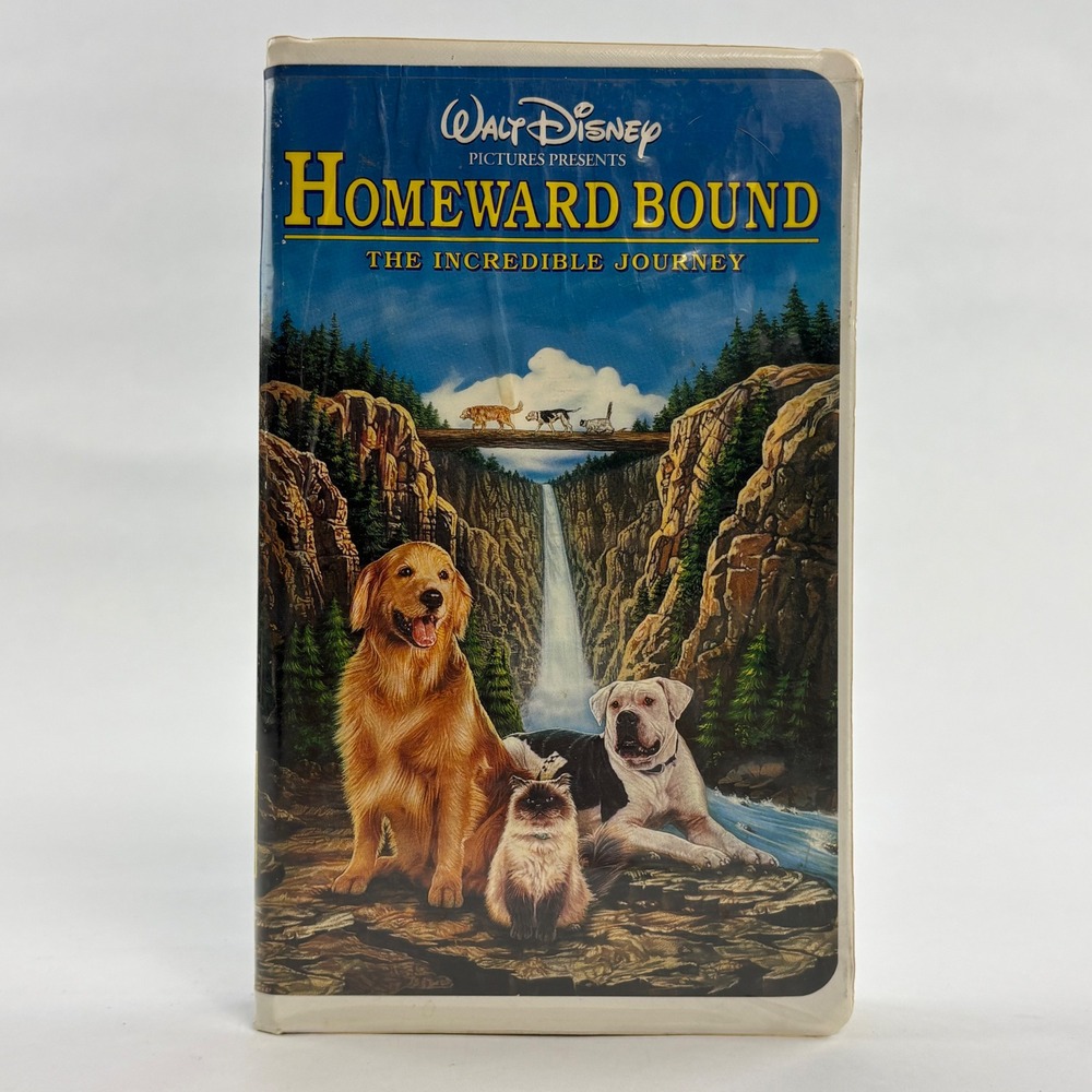 Walt Disney Homeward Bound The Incredible Journey VHS 9850 Clamshell Case G 1993